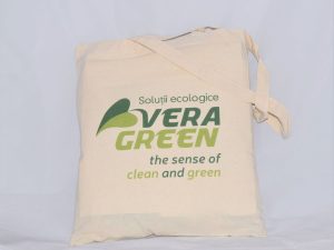 Sacosa zero waste Vera Green din panza